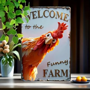 Interesting Metal Tin Signs, Wall Art Decorations, Hanging Ornaments, Display Plaques. Welcome to The Interesting Farm Art Printing Posters, Suitable for Decorating Kitchens, Living Rooms, Etc.